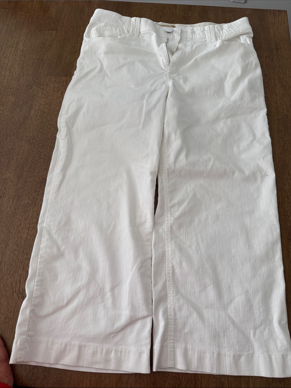 Democracy White Corduroy Kids Casual Bottoms